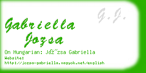 gabriella jozsa business card