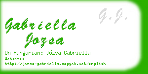 gabriella jozsa business card